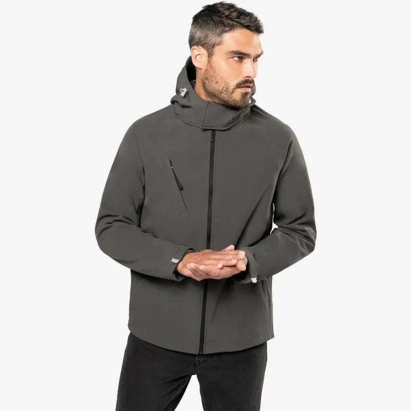 Veste softshell à capuche amovible homme